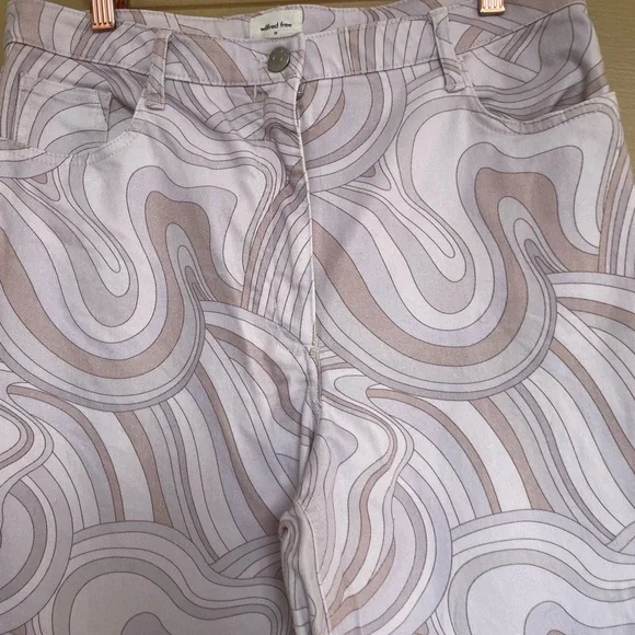 Wilfred Free Vera Pant Printed, High-Waisted Twill Pants, Size 10 - Picture 12 of 12